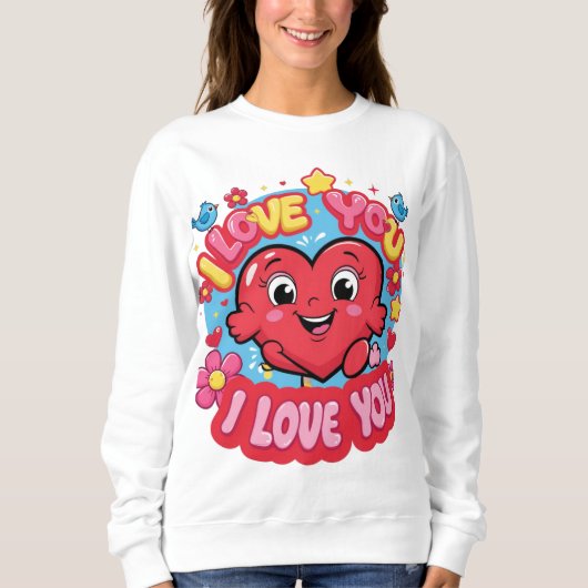 Ich Liebe Sie Sweatshirt (Vorderseite)