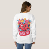 Ich Liebe Sie Sweatshirt (Schwarz voll)