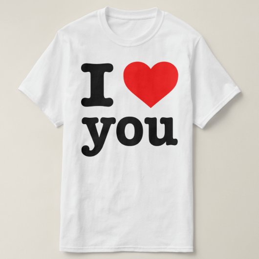 "ICH LIEBE SIE " T-Shirt (Design vorne)