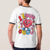 Ich Liebe Sie T-Shirt (Schwarz voll)