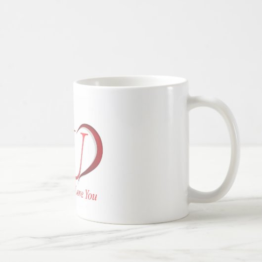 Ich Liebe Sie Tasse (Rechts)