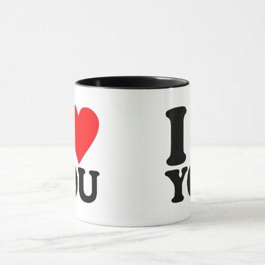 Ich Liebe Sie Tasse (Zentrum)