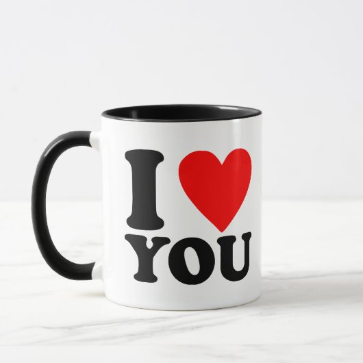 Ich Liebe Sie Tasse (Links)
