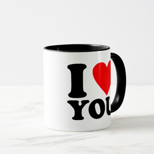 Ich Liebe Sie Tasse (VorderseiteRechts)