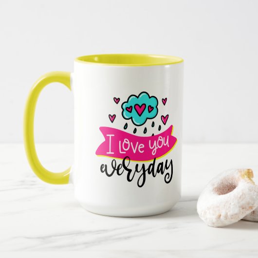 Ich Liebe Sie Tasse (Mit Donut)