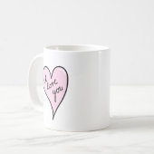 Ich Liebe Sie Tasse, Jubiläum Tasse, Valentinstag Kaffeetasse (Vorderseite Links)