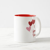 Ich Liebe Sie Tasse mit Herzballons (VorderseiteRechts)