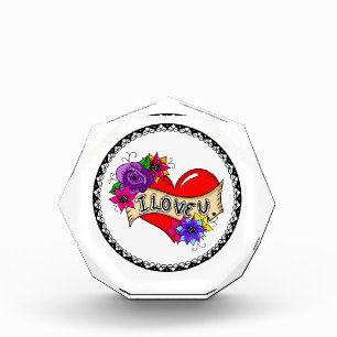 Ich Liebe Sie Tattoo Heart Art Fotoblock