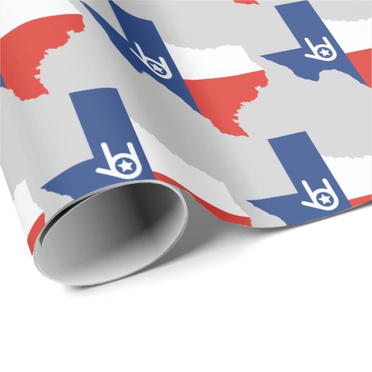 Ich Liebe Sie, Texas Wrapping Paper Geschenkpapier (Rolleneckpunkt)