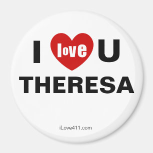 Ich Liebe Sie Theresa Magnet