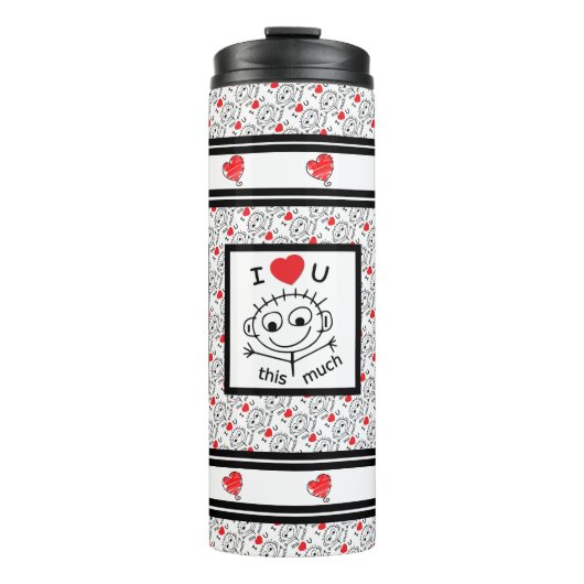 Ich Liebe Sie Thermosbecher (Vorderseite)