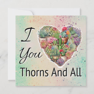 Ich Liebe Sie Thorns und alle Valentine's Flachkar