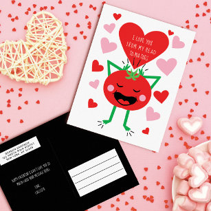 Ich Liebe Sie Tomato Valentinstag Gruß Feiertagspostkarte