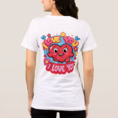 Ich Liebe Sie Tri-Blend Shirt (Rückseite)