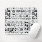 Ich Liebe Sie Typografie Text Valentines Mouse Pad Mousepad (Mit Mouse)