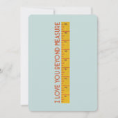 Ich Liebe Sie über die Maßen Dankeskarte (Vorderseite)