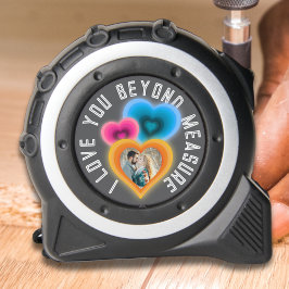 Ich Liebe Sie über Maß Groovy Herz Foto Maßband