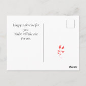 Ich Liebe Sie und uns, personalisieren Sie Ihre pe Postkarte (Rückseite)