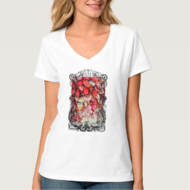 Ich Liebe Sie und zum Mond und zurück mit Rahmen T-Shirt