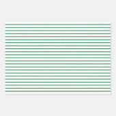Ich Liebe Sie Valentine grüne Herzen Streifen Geschenkpapier Set (Vorderseite 3)