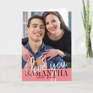 Ich Liebe Sie Valentinstag Foto Karte