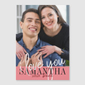 Ich Liebe Sie Valentinstag Foto Magnetkarte (Vorderseite)