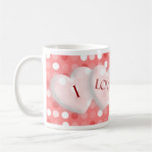Ich Liebe Sie Valentinstag Foto-Vorlage Tasse (Links)