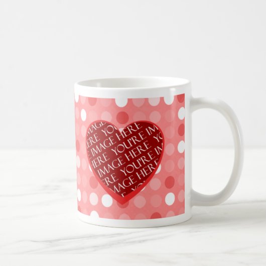 Ich Liebe Sie Valentinstag Foto-Vorlage Tasse (Rechts)