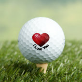 Ich Liebe Sie Valentinstag Golf Balls Golfball (Insitu T-Shirt)
