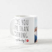 Ich Liebe Sie Valentinstag Hund mehr benutzerdefin Kaffeetasse (Vorderseite Links)