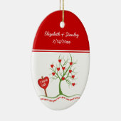 Ich Liebe Sie Valentinstag Zollschmuck Keramik Ornament (Rechts)