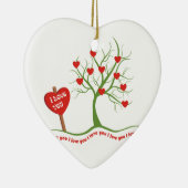 Ich Liebe Sie Valentinstag Zollschmuck Keramikornament (Rechts)