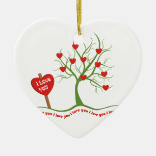Ich Liebe Sie Valentinstag Zollschmuck Keramikornament