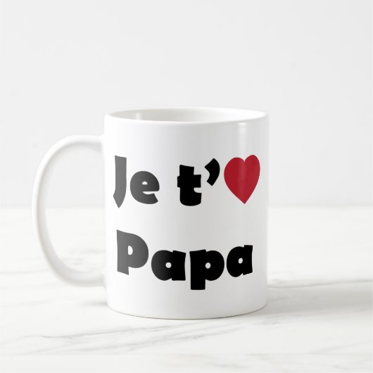 Ich Liebe Sie Vater Kaffeetasse (Links)