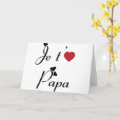 Ich Liebe Sie Vater Karte (Gelbe Blume)