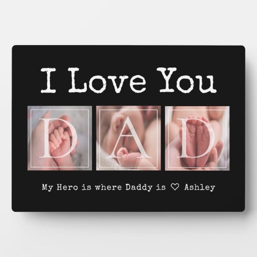 Ich Liebe Sie Vater Keepake Multi-Foto Fotoplatte (Vorderseite)