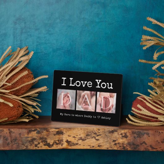 Ich Liebe Sie Vater Keepake Multi-Foto Fotoplatte (Seite)