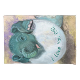 Ich Liebe Sie Vater Kissen Case Baby Elephant Schl Kissenbezug