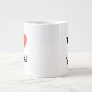 Ich Liebe Sie Vater Rotes Herz Jumbo-Tasse