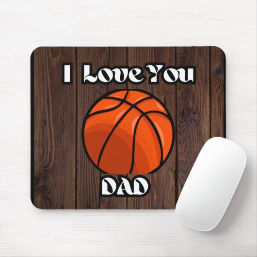 Ich Liebe Sie Vater rustikale Basketball Maus Pad Mousepad (Mit Mouse)