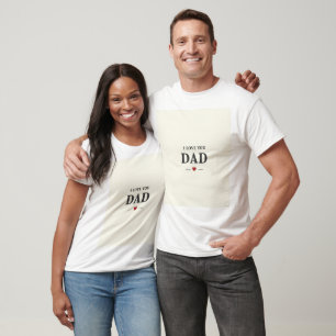 Ich Liebe Sie Vater T - Shirt - Minimalistischer V