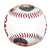 Ich Liebe Sie Vater Vatertag Foto Baseball (Rückseite)