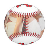 Ich Liebe Sie Vater Vatertag Foto Baseball (Vorderseite)