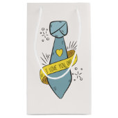 Ich Liebe Sie Vater Vatertag | Geschenktasche Kleine Geschenktüte (Rückseite)