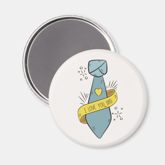 Ich Liebe Sie Vater Vatertag | Magnet (Vorderseite/Rückseite)