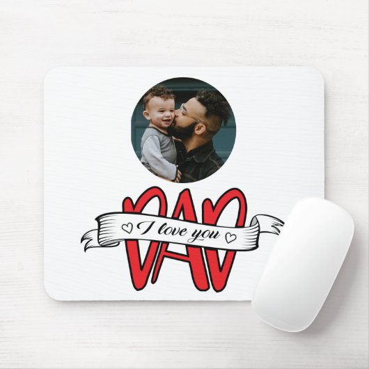 Ich Liebe Sie Vater Vatertag Mousepad (Mit Mouse)