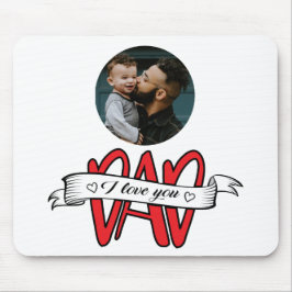 Ich Liebe Sie Vater Vatertag Mousepad