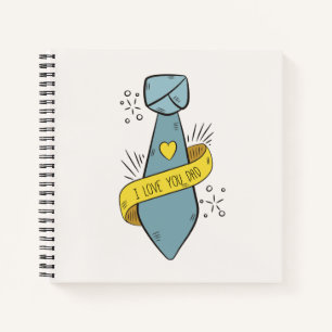 Ich Liebe Sie Vater Vatertag   Notebook Notizblock