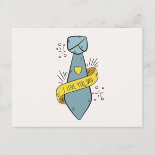 Ich Liebe Sie Vater Vatertag Postkarte