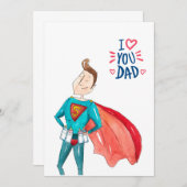 Ich Liebe Sie Vater - Vatertagskarten Mitteilungskarte (Vorne/Hinten)